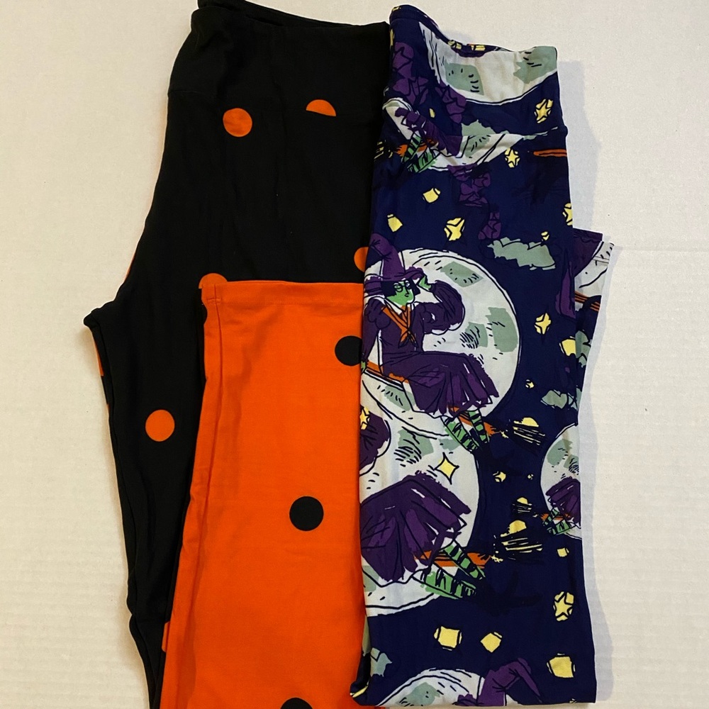 Brand New (2) LuLaRoe TC Leggings (Halloween Set)